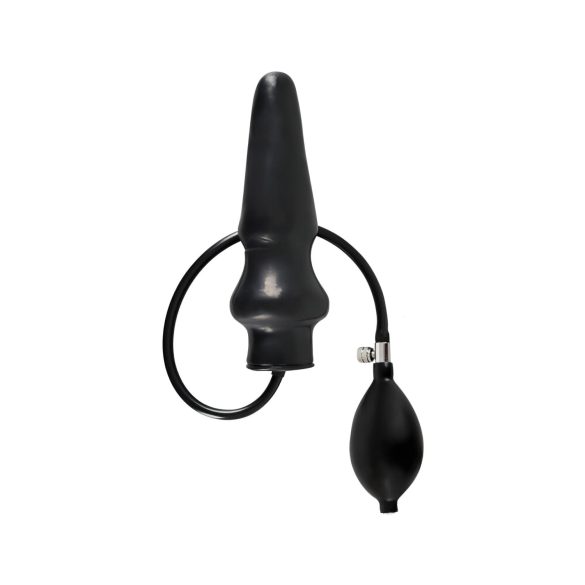LATEX - plug anale gonfiabile grande - nero