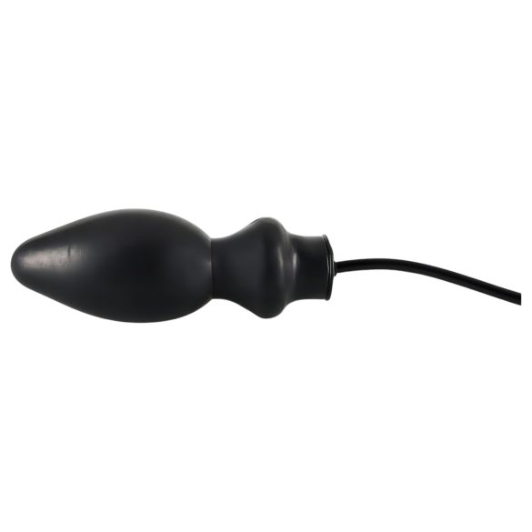 LATEX - plug anale gonfiabile grande - nero