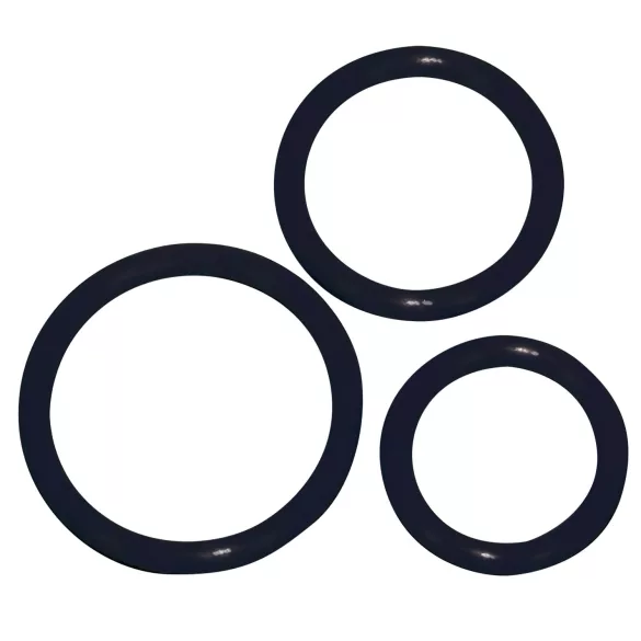 You2Toys - Anello fallico triplo - silicone nero