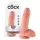 King Cock - dildo realistico con testicoli - 18 cm - colore naturale