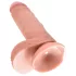 King Cock - dildo realistico con testicoli - 18 cm - colore naturale