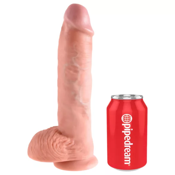 King Cock - dildo realistico con testicoli - 25 cm - color carne