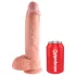 King Cock - dildo realistico con testicoli - 25 cm - color carne