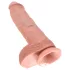 King Cock - dildo realistico con testicoli - 25 cm - color carne