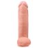 King Cock 12 dildo grande con testicoli (30 cm) - naturale