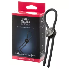   Fifty Shades of Grey - anello fallico regolabile silicone grigio