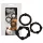 You2Toys - Set anelli fallici - silicone nero - 3 pezzi