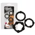 You2Toys - Set anelli fallici - silicone nero - 3 pezzi