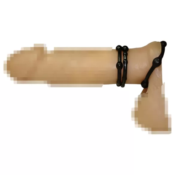 You2Toys - Set anelli fallici - silicone nero - 3 pezzi