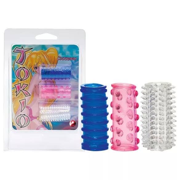 You2Toys - Set anelli fallo giapponesi - silicone - 3 pezzi