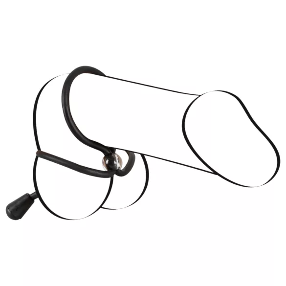 Bad Kitty - anello per pene e testicoli - silicone nero