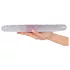 Kristály - doppio dildo - vetro trasparente 34cm