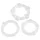 You2Toys - Sii duro! set di anelli fallici - trasparente (3 pezzi)