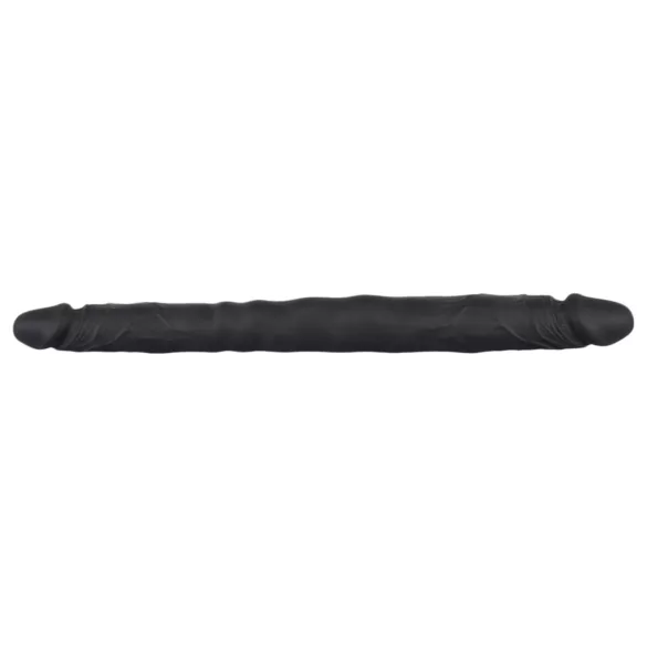 Bad Kitty - doppio dildo - flessibile - silicone nero