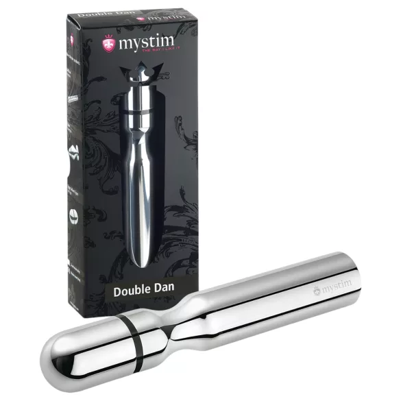 mystim - plug anale elettrostimolazione - doppio polo - metallo