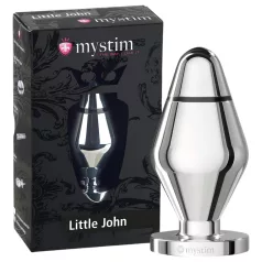   mystim Little John - plug anale elettrostimolatore piccolo - argento