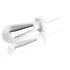 mystim Tristan - dildo elettrostimolatore anale - bianco