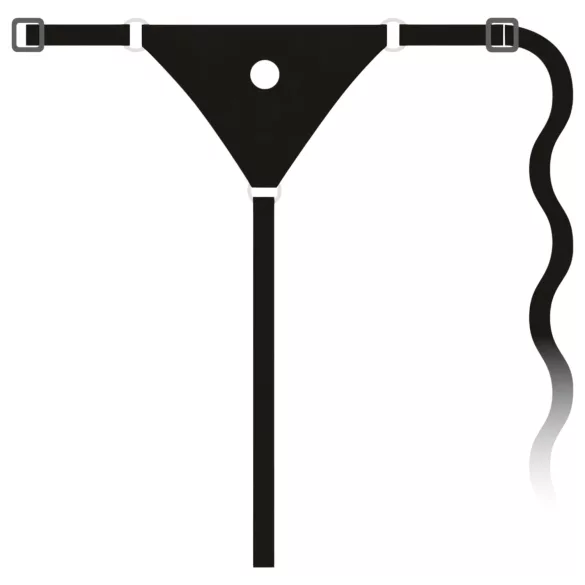 You2Toys - Strap-on in silicone - dildo indossabile (nero)