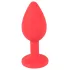Colorful JOY - plug anale piccolo - silicone rosso