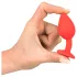 Colorful JOY - plug anale piccolo - silicone rosso