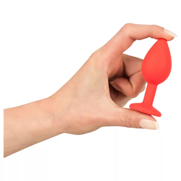 Colorful JOY - plug anale piccolo - silicone rosso