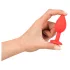 Colorful JOY - plug anale piccolo - silicone rosso