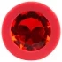 Colorful JOY - plug anale piccolo - silicone rosso