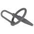 Penisplug - anello pene in silicone con dilatatore conico - grigio