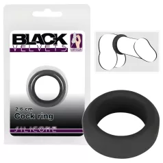Black Velvets - anello fallico spesso - silicone nero 2,6 cm