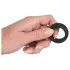 Black Velvets - anello fallico spesso - silicone nero 2,6 cm