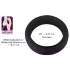 Black Velvets - anello fallico spesso - silicone nero 3,8 cm