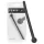 Piss Play - dilatatore uretrale cavo in silicone - nero