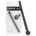 Piss Play - dilatatore uretrale cavo in silicone - nero