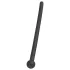 Piss Play - dilatatore uretrale cavo in silicone - nero