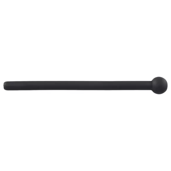 Piss Play - dilatatore uretrale cavo in silicone - nero