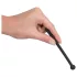 Piss Play - dilatatore uretrale cavo in silicone - nero