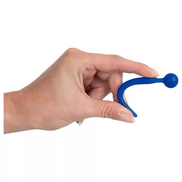 Dilator Sperm Stopper - dilatatore uretrale con sfera - silicone blu
