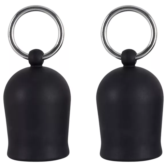 Black Velvets - succhiatore capezzoli con anello metallico - nero