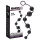 Black Velvets - dildo anale con 6 perle (nero)