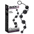 Black Velvets - dildo anale con 6 perle (nero)