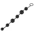 Black Velvets - dildo anale con 6 perle (nero)