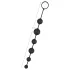 Black Velvets - dildo anale con 6 perle (nero)