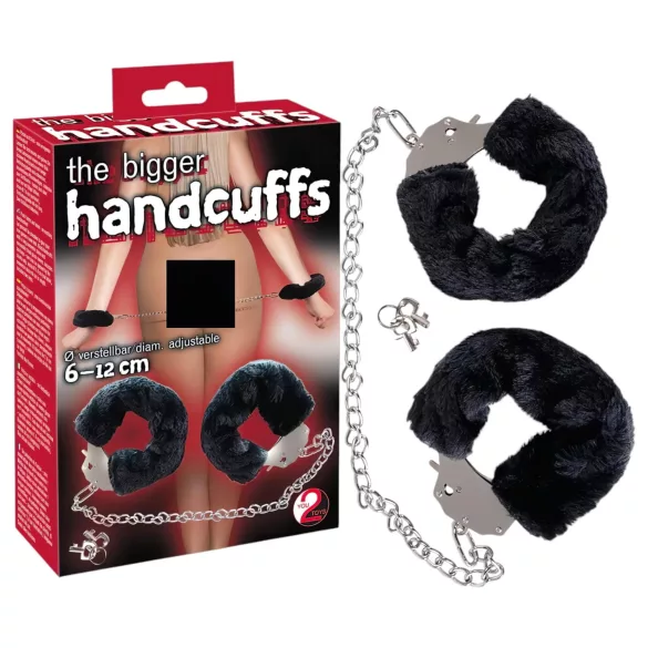 You2Toys - manette peluche con catena lunga - nero