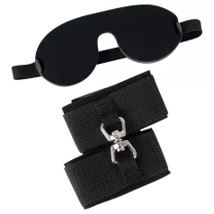 Bad Kitty - set manette e mascherina occhi - nero