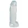 Crystal Clear Big Dong - dildo gigante in gel (21,5 cm)