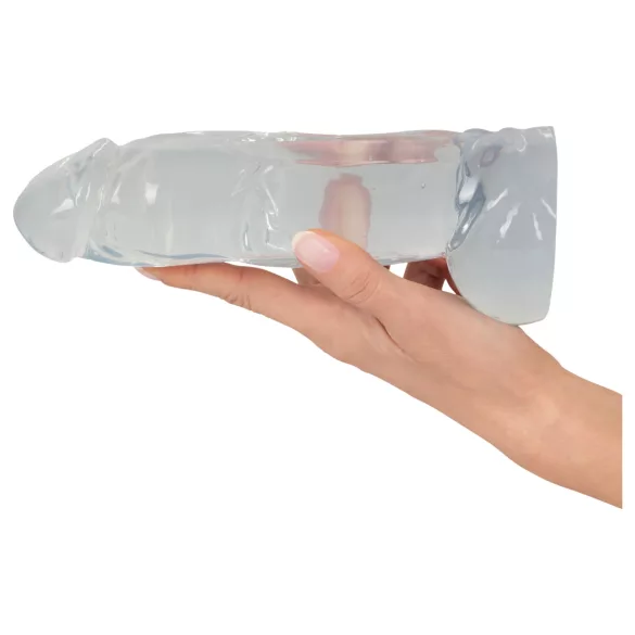 Crystal Clear Big Dong - dildo gigante in gel (21,5 cm)