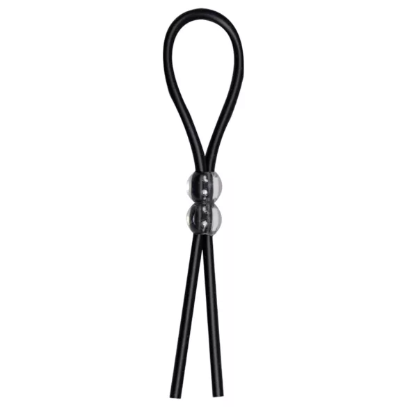 You2Toys - Anello fallico regolabile con perline - silicone nero