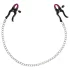 Bad Kitty - pinze per capezzoli con catena - viola e nero