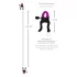 Bad Kitty - pinze per capezzoli con catena - viola e nero