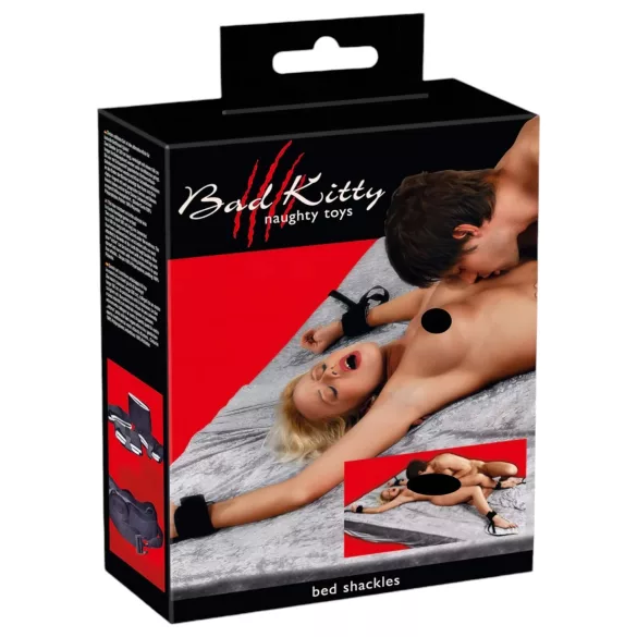 Bad Kitty - set bondage da letto - restrizioni regolabili